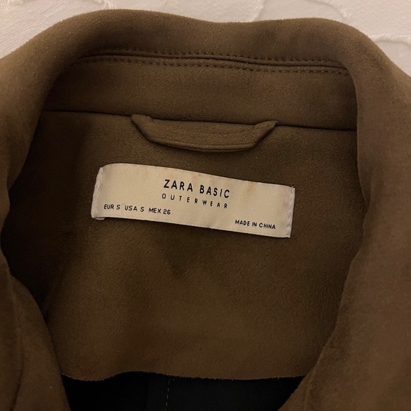 Zara Suede Brown Moto Jacket - Picture 8 of 10
